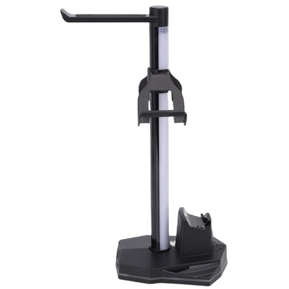 GOWENIC RGB Gaming Headphone and Controller Stand with 3 in 1 Charging Dock, Dual USB Ports, USB C for, 4 Lighting Modes, Headset Holder for, Game Controller