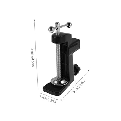 YARNOW Adjustable Microphone Boom Arm Stand Metal Base Desk Clamp for Streaming Podcasting and Recording Compatibility with Various Mic Models Space Saving Design and Easy Assembly
