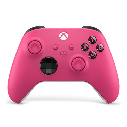 Xbox Wireless Gaming Controller | Deep Pink | Consoles, PCs, TVs, mobile, and more | Textured Grip | Wireless, Bluetooth, USB-C Connectivity - style: Deep Pink