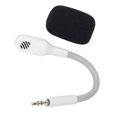 Gaming Mic, Headset Microphone for Barracuda X Gaming Headset Mic Replacement 3.5mm Microphone Professional 3.5mm Detachable Gaming Boom Microphone (White)