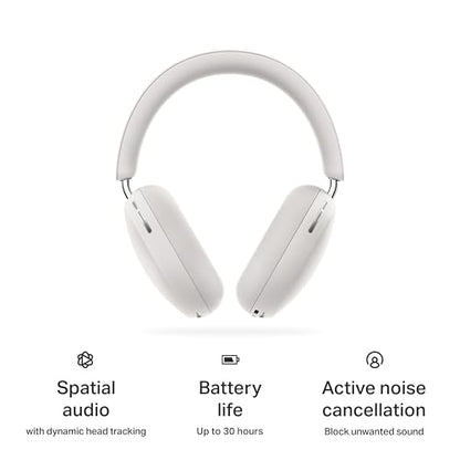 Sonos Ace Noise Cancelling Bluetooth Over-Ear Headphones - White - color: White, size: Headphones Only