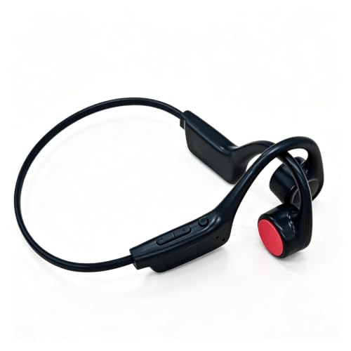 Bone Conduction Headphones, Bluetooth 5.3 with ENC Noise-Canceling Mic, IP54 Waterproof, 15H Playtime HiFi Stereo Sound for Running, Cycling, Workout (Black) - color: Black