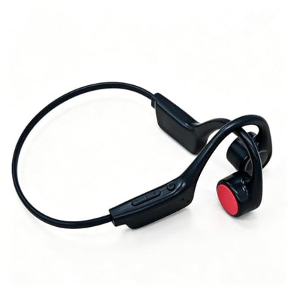 Bone Conduction Headphones, Bluetooth 5.3 with ENC Noise-Canceling Mic, IP54 Waterproof, 15H Playtime HiFi Stereo Sound for Running, Cycling, Workout (Black) - color: Black