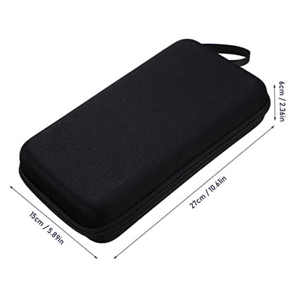 Abaodam Portable Microphone Storage Case Lightweight Carrying Bag with Padded Dividers Dual Microphone Slots Receiver Compartment for Mic Accessories for Travel and Storage