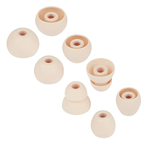 Silicone Earbud Replacement Tips Compatible with Powerbeats Pro Beats Wireless Earphone Headphones,4 Pairs Replacement Earbuds Cap - color: Ivory