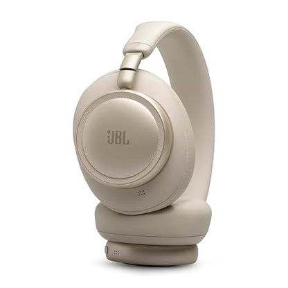 JBL Live 780NC - Noise Cancelling Headphones - Champagne | JBL Signature Sound with Hi-Res Audio wired and wireless, True Adaptive Noise Cancelling 20, real time calibration - color: Champagne