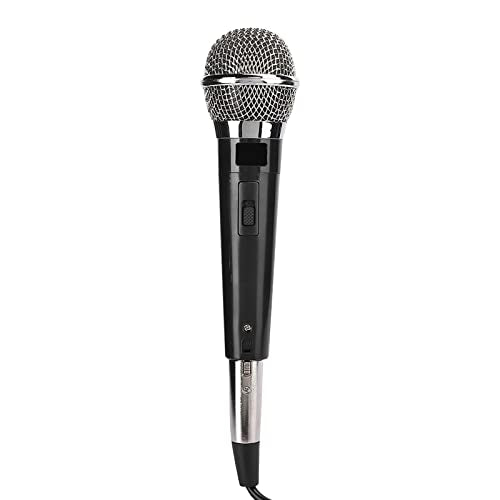 YS - 226 Unidirectional Wired Microphone, Handheld Dynamic Moving Coil Mic with Metal Mesh Pop Filter, Flat 50Hz - 15kHz Frequency Response for KTV, DVD, Amplifier, Mixer, Tour Bus