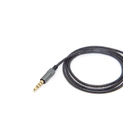 SE215 Cable, OFC Replacement MMCX Stereo Audio Aux Cable with Microphone Mic Extension Cord for Shure SE215 SE315 SE846 SE535 SE425 KSE1500 Headphones Earphones - with Mic