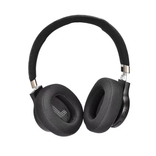 E65 Earpads for JBL Live 650BTNC 660NC E65BTNC Headphone, Replacement Headset Ear Cushion Pads with Memory Foam for 770NC Duet NC Ear Cover Earmuff, Black