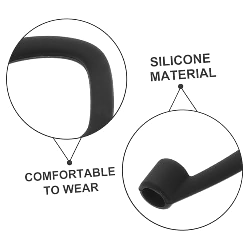 jojofuny 1pair Soft Silicone Ear Hooks for Earphones Loss Prevention Compatible Earbuds for Running Gym Jogging and Cycling