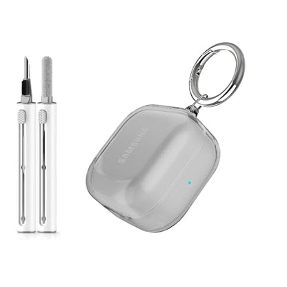 for Samsung Galaxy Buds 4 Case/Galaxy Buds 4 Pro Case Clear,Flexible TPU Clear Cover for Samsung Galaxy Buds 4/4 Pro,Premium Skin with Keychain&Cleaning Pen,Samsung Earbuds Accessories-Black - color: Clear Black