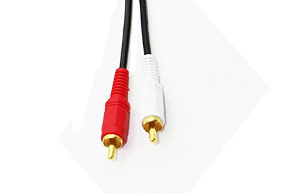 C&E 3.5mm Stereo Male to Dual RCA Male (Right and Left) Audio Cable, 6 Foot - 10-Pack - size: 6 Foot, style: 10-Pack