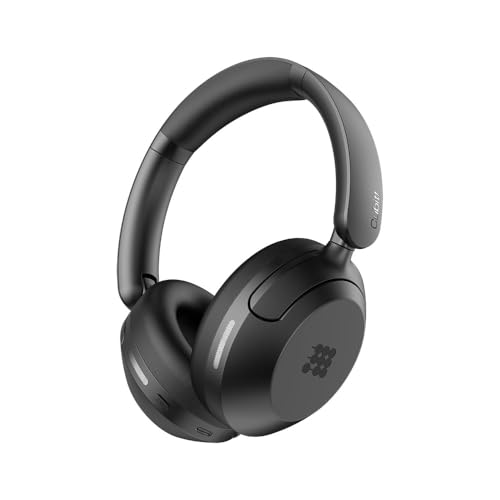 Cubitt Power Headphones with Hybrid ANC | Bluetooth 5.4 Over-Ear Headphones with 60H Playtime, 4 Mics, Auto-Pause, Transparency Mode, Low Latency, Foldable Design, USB-C Fast Charging - Obsidian Black - color: Obsidian Black