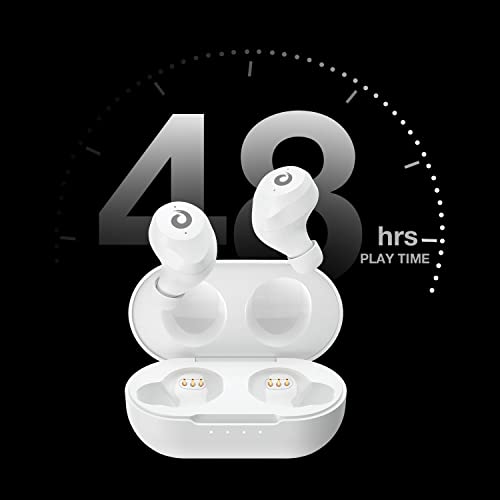 X9 Wireless Earbuds Bluetooth 5.3 Headphones Waterproof Stereo Earphones in Ear Touch Control with Microphone Headset with Deep Bass for Sport, Gaming and Running(White) - color: White