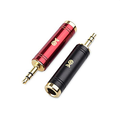 Cable Matters 2-Pack 3.5mm to 1/4 Adapter, 6.35mm to 3.5mm