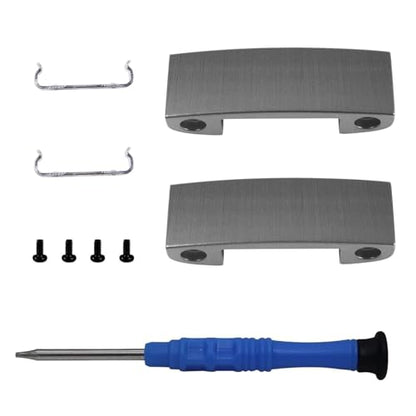 Adhiper Hinge Replacement Metal Repair Parts for Beats Studio Pro Headphone | Studio Pro Durable Repair Kit Replacement Headband Metal Folding Hinge Clip Cover Pin Repair Parts Set（Silver Gray） - color: Silver Gray