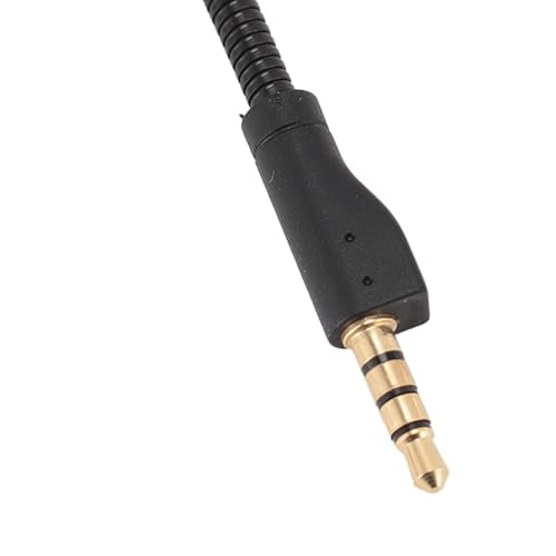 Replacement Game Mic for 1 Detachable Noise Cancelling Microphone, Bendable Gaming Headset Mic Boom with Foam Cover, 3.5mm Gold Plated Plug and Play Microphone for