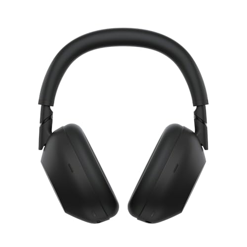 Sony WH-1000XM6/B Best Wireless Noise Canceling Headphones Black Bundle with Deco Gear Wood Headphone Display Stand Secure Tabletop Holder/Gaming Headset Hanger - color: Black