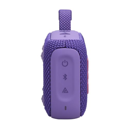 JBL Go 4 - Ultra-Portable, Waterproof and Dustproof Bluetooth Speaker, Big JBL Pro Sound with Punchy bass, 7-Hour Built-in Battery, Made in Part with Recycled Materials (Purple) - color: Purple