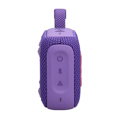 JBL Go 4 - Ultra-Portable, Waterproof and Dustproof Bluetooth Speaker, Big JBL Pro Sound with Punchy bass, 7-Hour Built-in Battery, Made in Part with Recycled Materials (Purple) - color: Purple