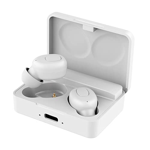 Wireless 5.0 in-Ear Gaming Earbuds Low Latency Gaming Earphones Headset Touch Control W/Mic Waterproof - Black 56X40X20Mm//56 * 40 * 20Mm (White 56 * 40 * 20Mm) - color: White
