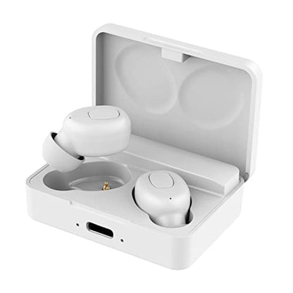 Wireless 5.0 in-Ear Gaming Earbuds Low Latency Gaming Earphones Headset Touch Control W/Mic Waterproof - Black 56X40X20Mm//56 * 40 * 20Mm (White 56 * 40 * 20Mm) - color: White
