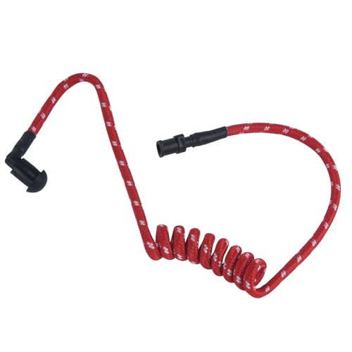 WODASEN Replacement Braided Nylon Fiber Acoustic Coil Tube Moisture Resistant Waterproof Color for Radio Earpiece (Red-2) - color: Red-2