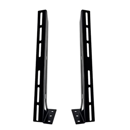 Steel Floor & Wall Mount Amplifier Rack Laser-Cut Audio Equipment Rack for Car Audio Sound System Coated with Black Powder