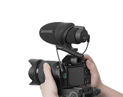 Saramonic Shotgun Microphone for DSLR, Mirrorless, Video Cameras, Smartphones & Tablets (CamMic) | Video Cameras, Mirrorless, Smartphones & Tablets (CamMic)