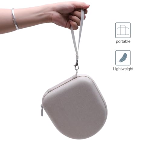 Case for Sony WH-CH520 Wireless Headphones Cappuccino | Hard Carrying Travel Case for Sony WH-CH520 Wireless Headphones - color: Beige