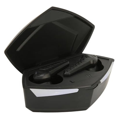 Low Latency Bluetooth Gaming Earbuds 45ms Dual Modes Wireless Earphone Stereo Sound with Built in Mic for Phone Laptop PC, 13mm Driver, 8H Battery (Black) - color: Black