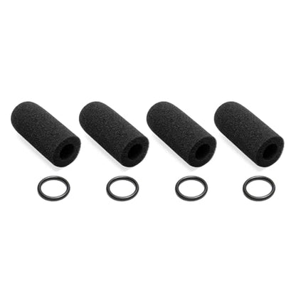 Mic Cover Compatible with David Clark DC One-X,PRO-X2,DC-Pro X,H20,H10 Series Aviation Headset,M-7,M-4,M-5,M-77 Series DC-87 Microphone Protector, 4 Pack Foam Covers & O-Rings Kit