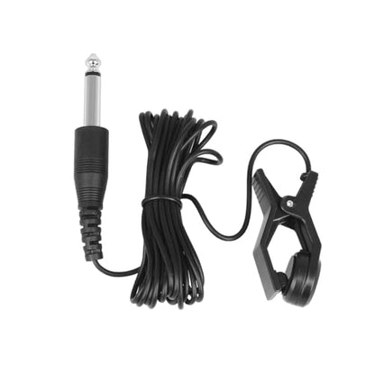 Guitar Pickups Clip-on Contact Microphone Vocal Pick Up Piezo Audio Transducer 1/4 Plug 9FT Cable Mic Pickup For Classical Acoustic Guitars Violin Mandolin Ukulele Tuner Sound Amplifier Speaker