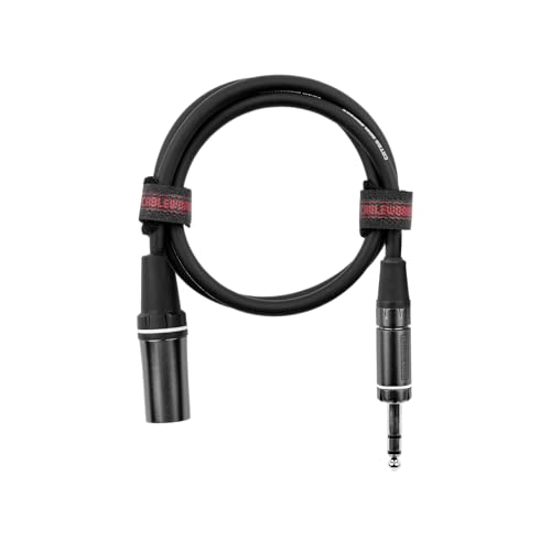 by Gator Cases Composer Series Deluxe 18 Inch XLR Male to TRS Cable, (GCWC-XLR-18INMTRS) - size: 18 Inch, style: TRS/XLR Male