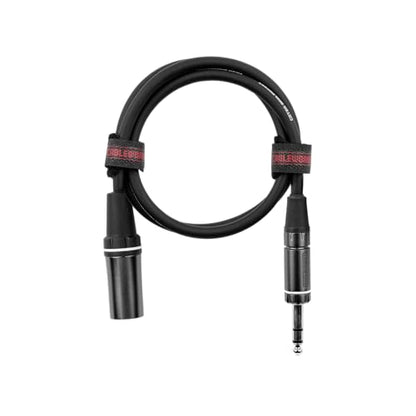 by Gator Cases Composer Series Deluxe 18 Inch XLR Male to TRS Cable, (GCWC-XLR-18INMTRS) - size: 18 Inch, style: TRS/XLR Male