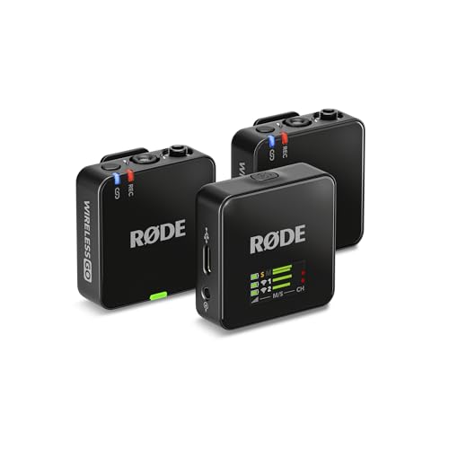 RØDE Wireless GO III (Gen 3) – Compact Wireless Mic – Pristine Audio, 32-bit Float Recording, Automatic Level Control, for Phones, Cameras and Computers (Black) | 32-bit Float Recording, Automatic Level Control, for Phones, Cameras and Computers (Black) -