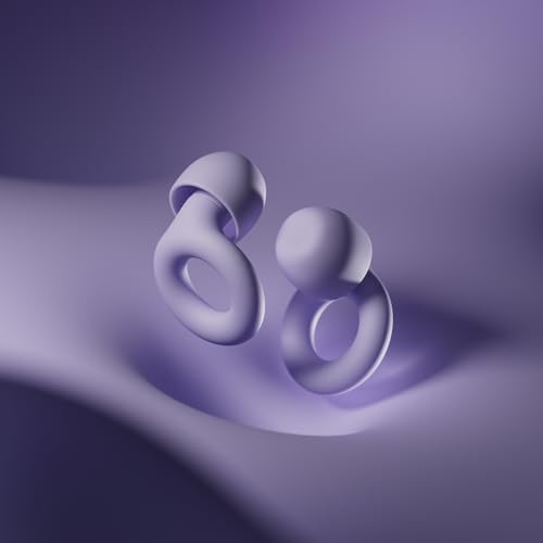 Loop Quiet 2 Ear Plugs - Ultra-Comfy Reusable Hearing Protection for Sleep | 24dB SNR noise reduction. Flexible, customizable fit. Reusable & washable. For deep focus, travel, noise sensitivity - color: Violet