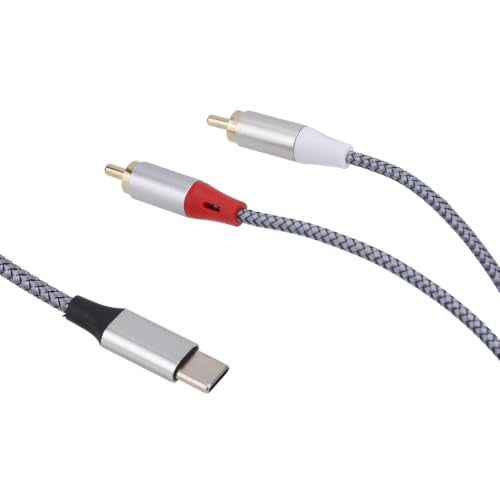 1m/3.28 ft USB C to RCA Audio Cable,USB C to for RCA Stereo Y Splitter