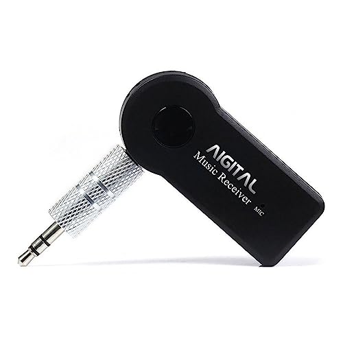 Bluetooth Receiver for Music Streaming, Mini Wireless Adapter for Car, 8-Hour Battery Life, Handsfree Calls, Aux to Bluetooth Adapter for Car, Home Stereo, Headphones, Speakers