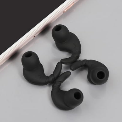 Earbuds Replacement Tips Soft Silicone Earbud Locks Sport Grips Earphones Stabilizer Fins Wings Tips for in-Ear Earbuds Eartips Replacement