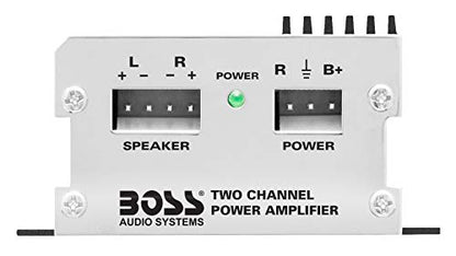 BOSS Audio Systems CE102 2 Channel Car Amplifier, High/Low Pass Crossover