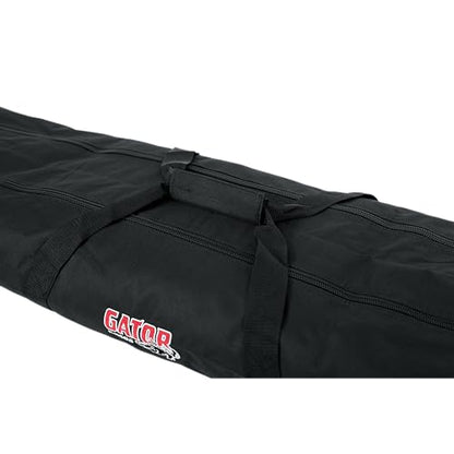 Gator Cases Dual Compartment Stand Carry Bag with 50" Interior; Holds Speaker, Microphone or Lighting Stands (GPA-SPKSTDBG-50DLX) - size: 50" Long - Dual Compartment