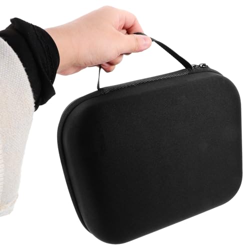 Headphone Case Eva Earphone Storage Bag Zipper Pouch for Headphones Earbuds Cables Hard Shell Carrying Case with 2 Mesh Pockets for Travel Daily Use 9.05 X 7.87 X 4.72 in
