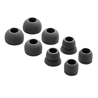 Replacement Silicone Earbuds Ear Tips Eargels Buds Set Compatible with Beats Powerbeats 3 Powerbeats 2 Wireless in-Ear Earphones (4 Pairs/Asphalt Grey) - color: Asphalt Grey