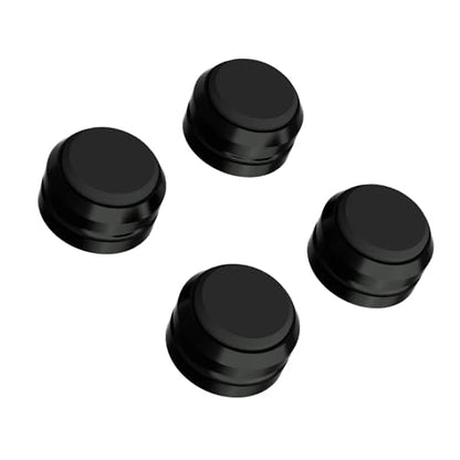 Preffair Audio Speaker Aluminum/Silicone Isolation Feet Turntable Damper Vibration Stopper Stand Absorption Shock Pad for Amplifier Preamp DAC Devices 4Pcs (Black, 1.73"x1.18") - color: Black