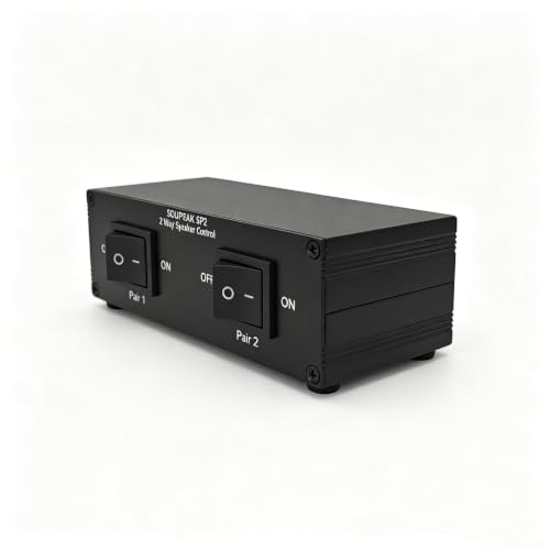 SP2 2 Zone Speaker Selector Switch Box, Passive Audio switcher