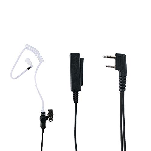 2-Wire Tube Earpiece Compatible with Baofeng UV-5R Kenwood TK-3360
