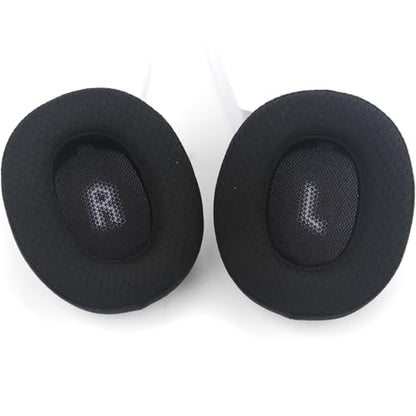 E55BT Mesh Fabric Ear Pads Replacement Ear Cushions Compatible with JBL E55BT E55 bt Over-Ear Wireless Headphones Breathable Fabric Noise Isolation Memory Foam Earpads Added Thicknes Earmuffs (Black)