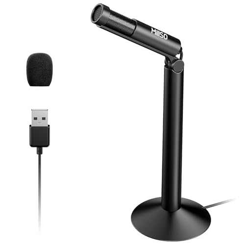 MillSO USB PC Microphone with Adjustable Stand External Mini USB Microphone - color: Stand