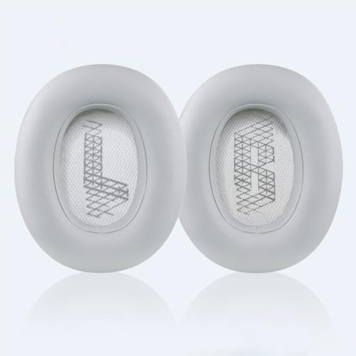 Replacement Ear Pads for JBL E65 (E65BT E65BTNC)/Live 650 (650NC 650BTNC)/Live 660 (660NC 660BTNC)/Duet NC Over-Ear Headphones, Headset Ear Cushions, Headset Earpads, Ear Cups Cover-Grey - color: Grey